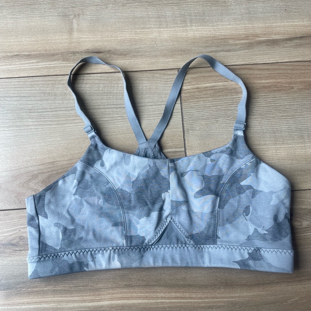 Athleta Blue-Gray Sports Bra with Crossback Straps size M medium
